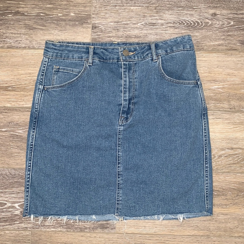 Light Blue Denim Skirt